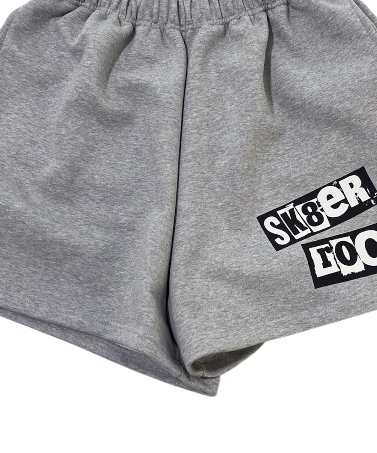 스케이터락(SK8ER ROCK) Sk8er rock Wide Sweat Shorts ((melange gray))