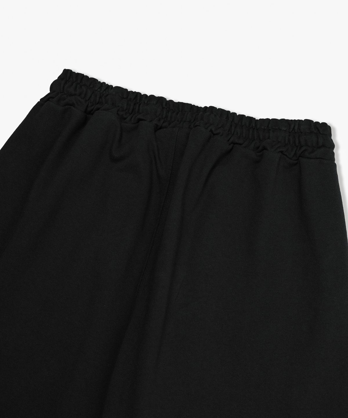 피에스쇼퍼(PSSHOPPER) 커브드 워싱 와이드 스웻 팬츠 [블랙]