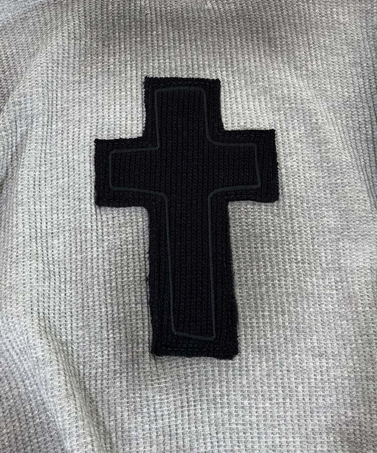 스케이터락(SK8ER ROCK) Cross Painting Grunge T-Shirt ((melange gray))