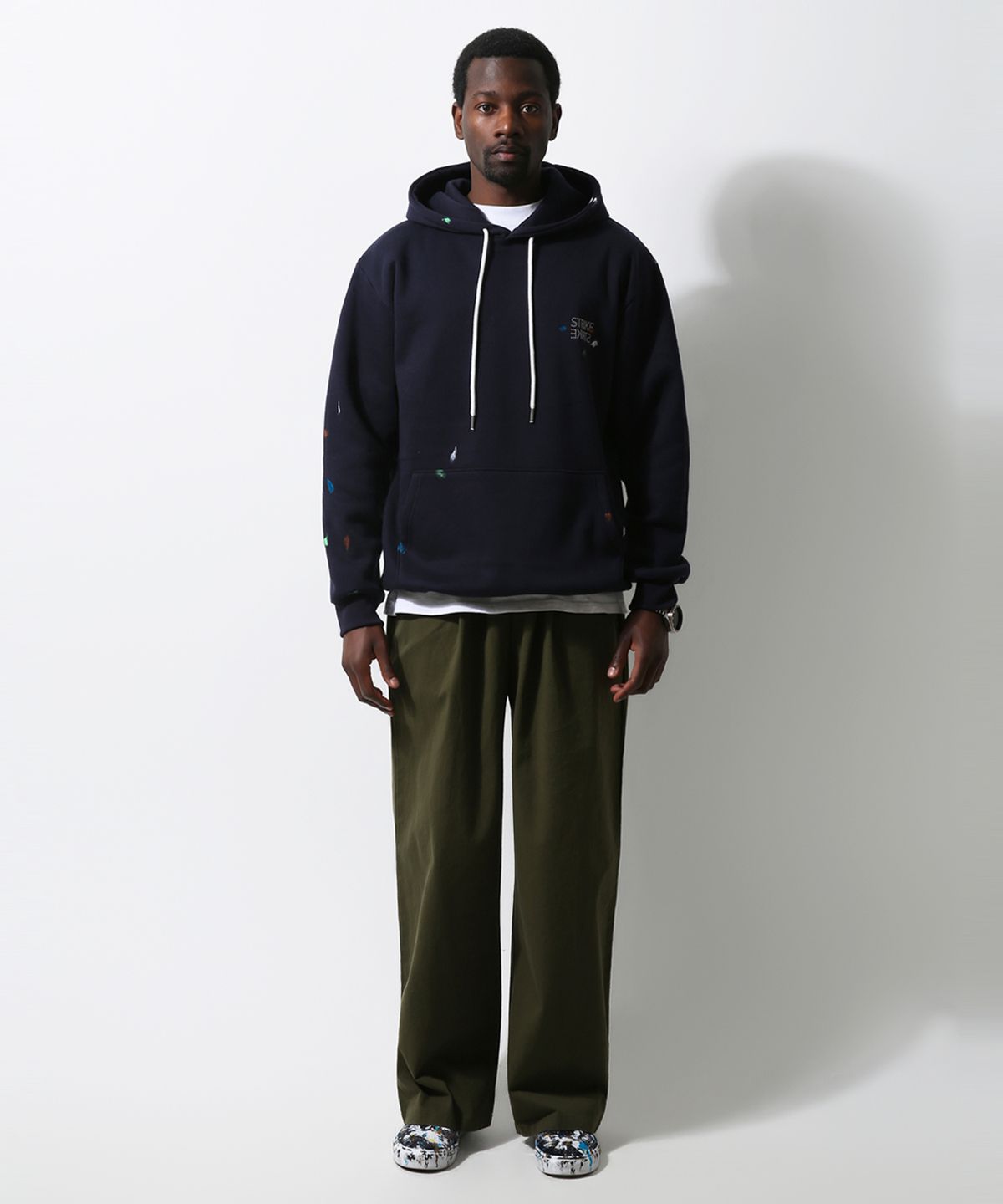 스트라이크(STRIKE) Washed Cotton Relaxed Pants (OLIVE)
