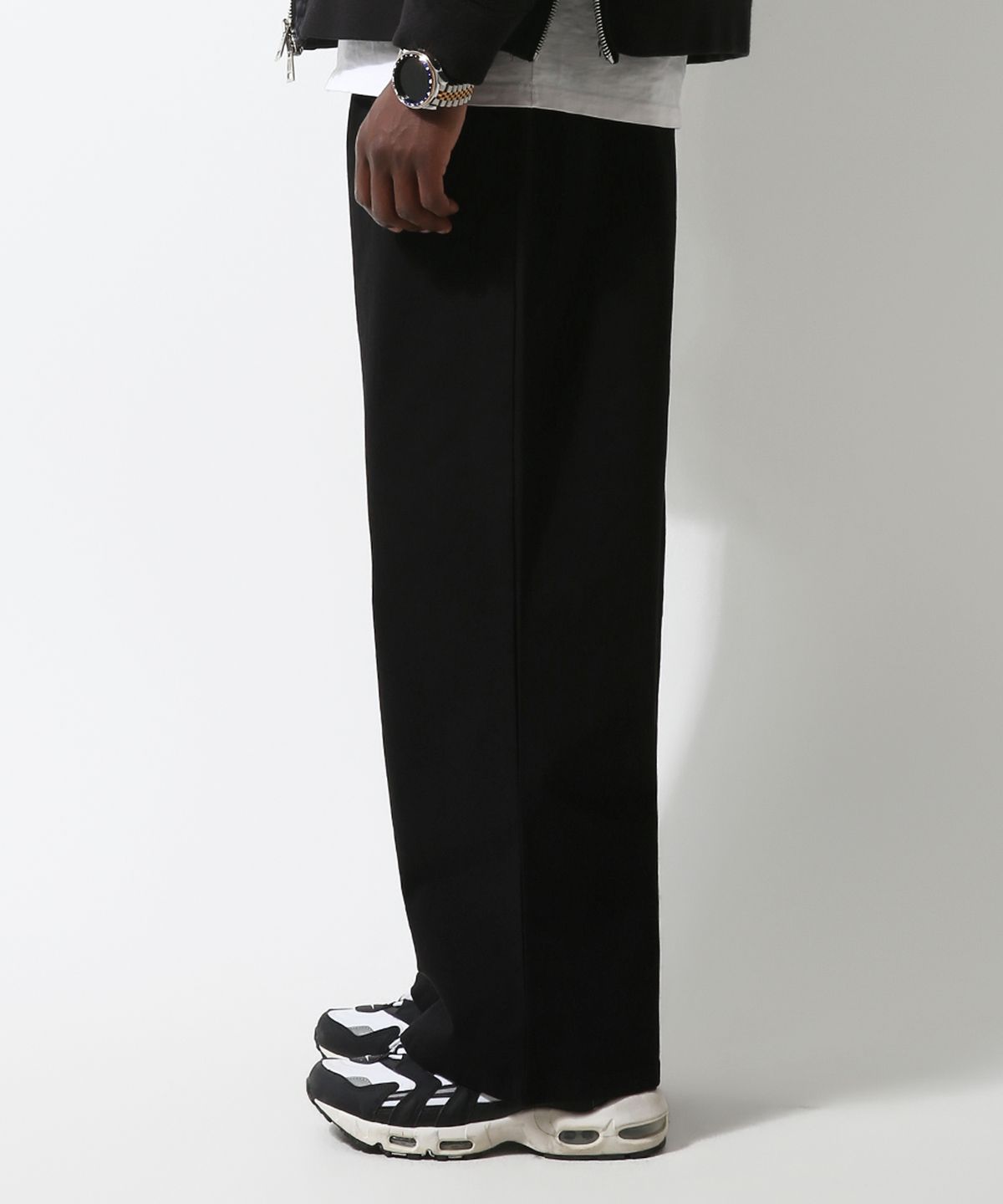 스트라이크(STRIKE) Washed Cotton Relaxed Pants (BLACK)