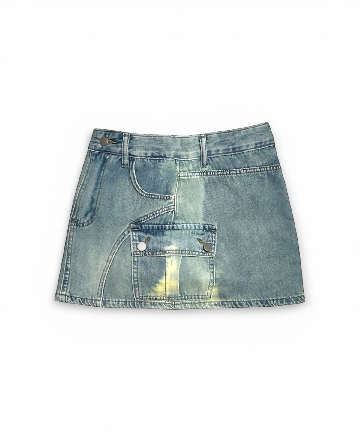 본슬리피(BORN SLIPPY) Addicted Side Pocket Mini Skirt (Blue)