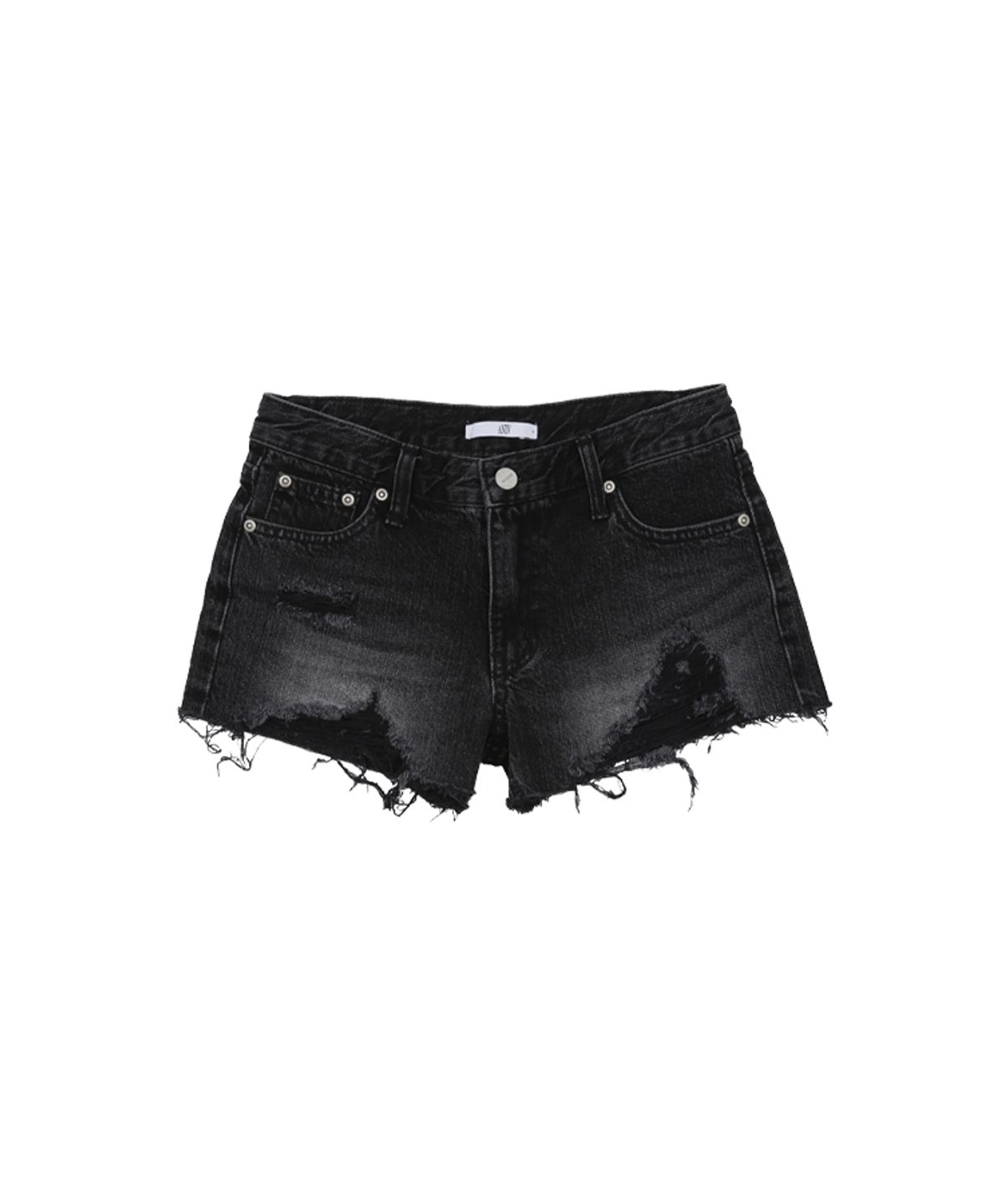 어니브(ANIV) VINTAGE DENIM SHORTS BLACK