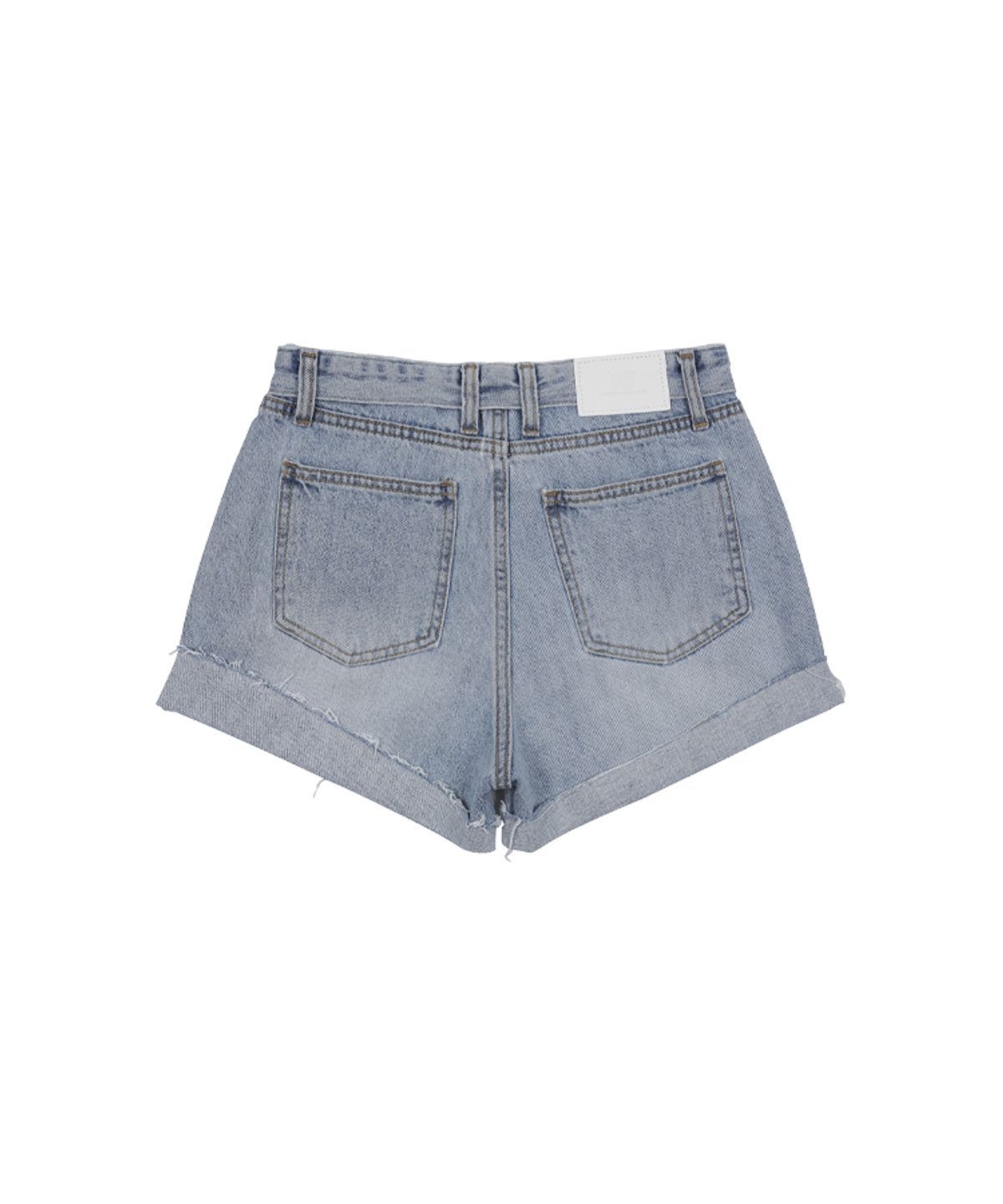 어니브(ANIV) FOLD DENIM SHORTS BLUE