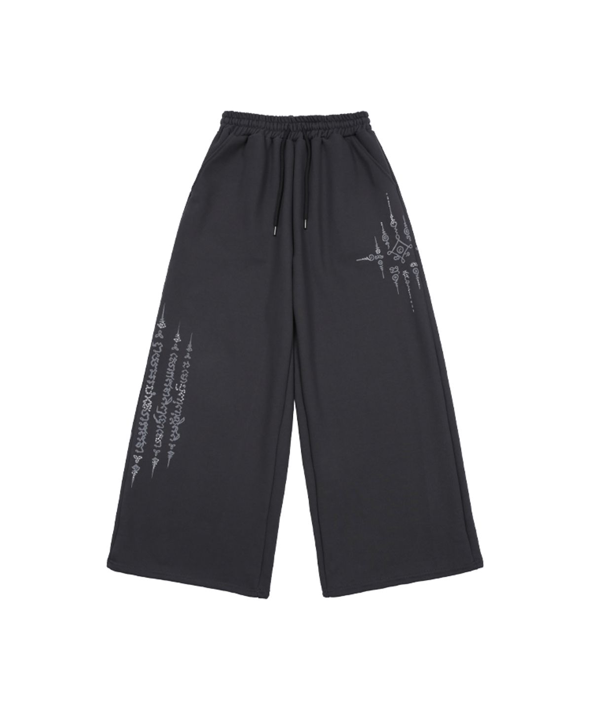 어니브(ANIV) SAKYANT LOGO SWEAT PANTS CHARCOAL