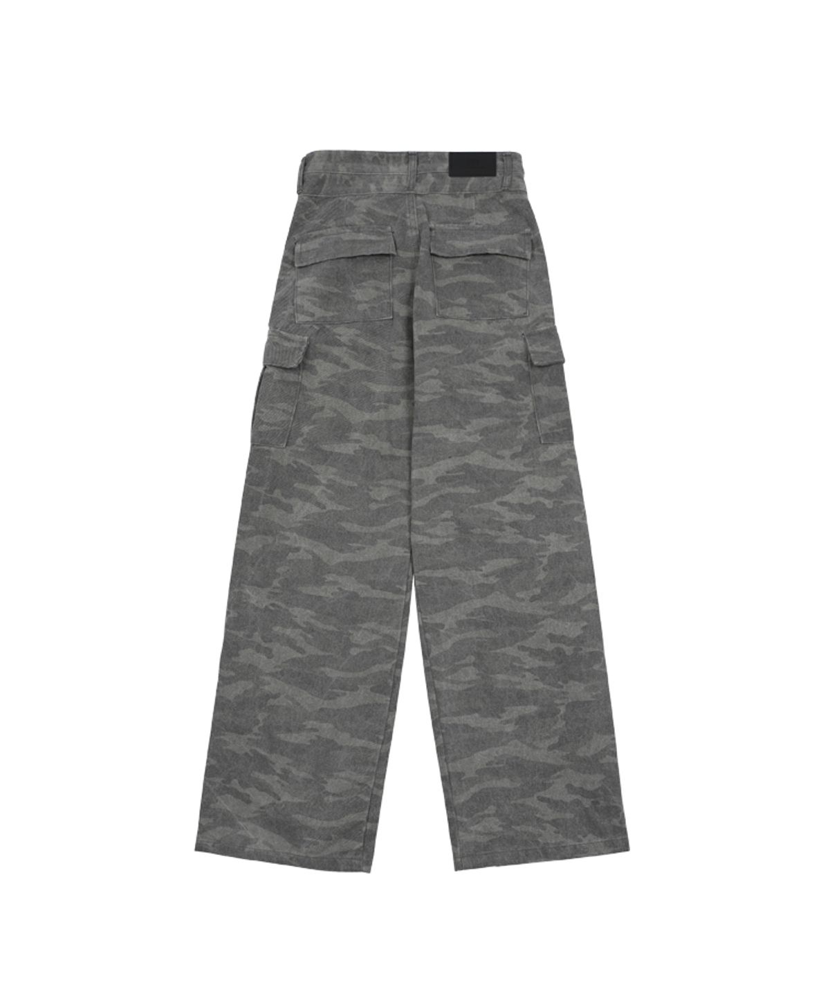 어니브(ANIV) CARGO STRING BOOT CUT PANTS CAMO