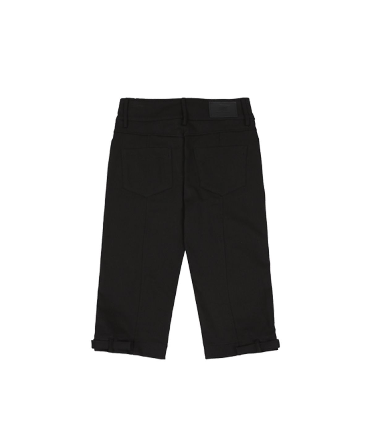 어니브(ANIV) SIDE BUCKLE CAPRI PANTS BLACK