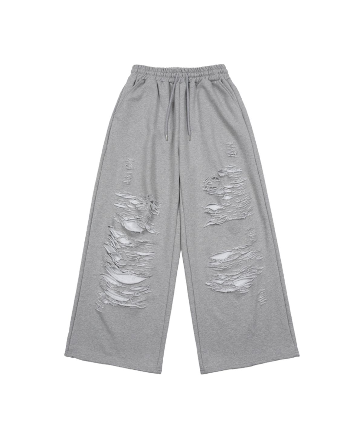 어니브(ANIV) DESTROYED BANDING SWEAT PANTS MELANGE