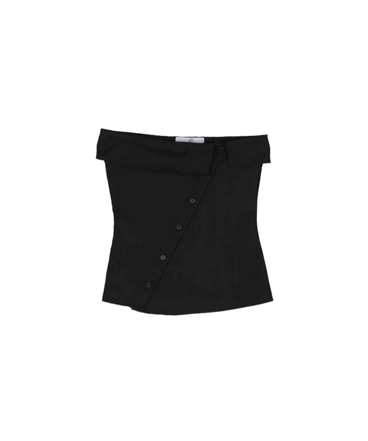 어니브(ANIV) TUBE BUTTON TOP BLACK