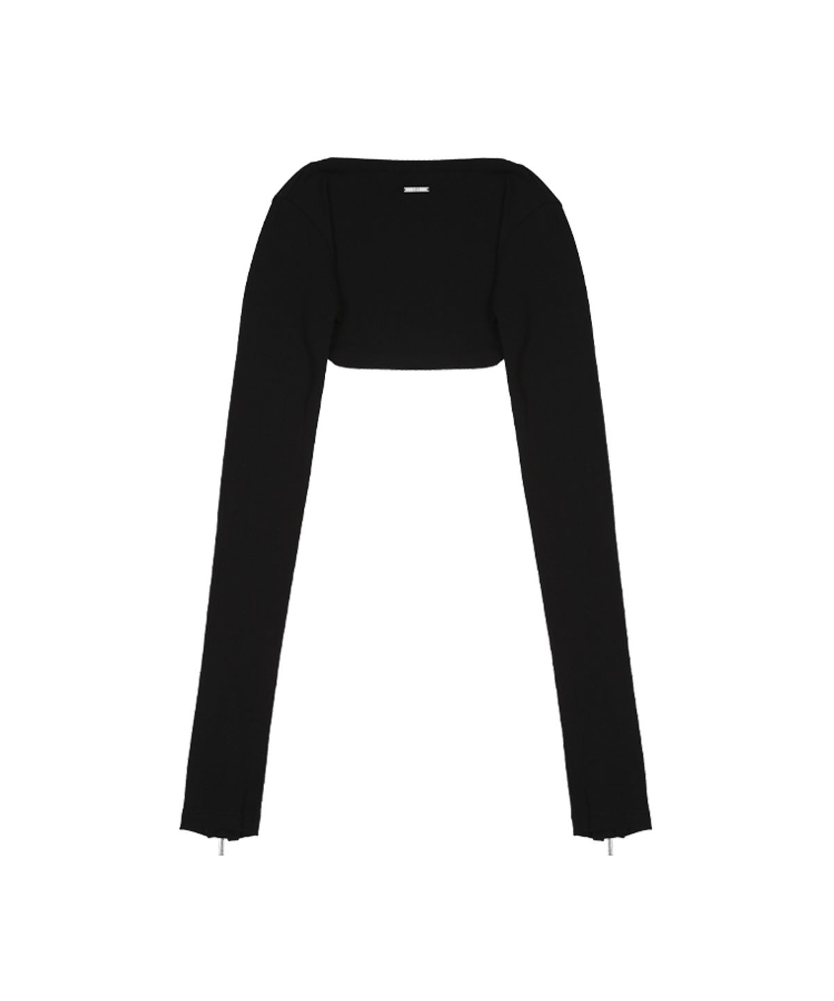 어니브(ANIV) HIPPIE SIDE ZIPPER BOLERO BLACK