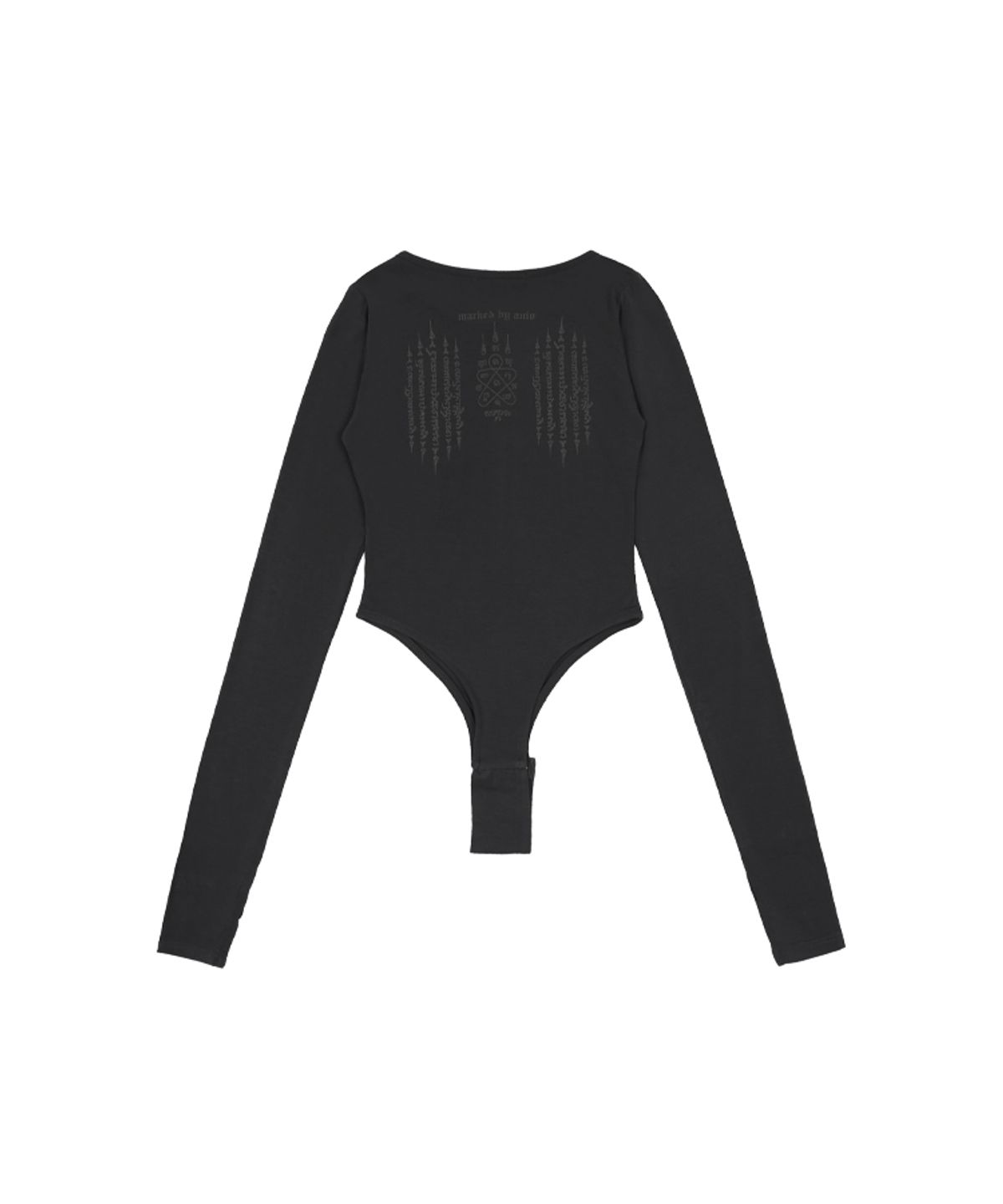어니브(ANIV) BUTTON BODY SUIT CHARCOAL