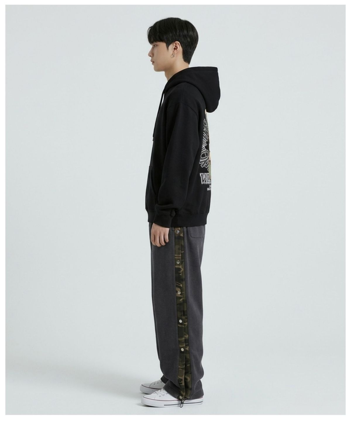 더블제이디(DOUBLE JD) 카고 스냅 와이드 팬츠