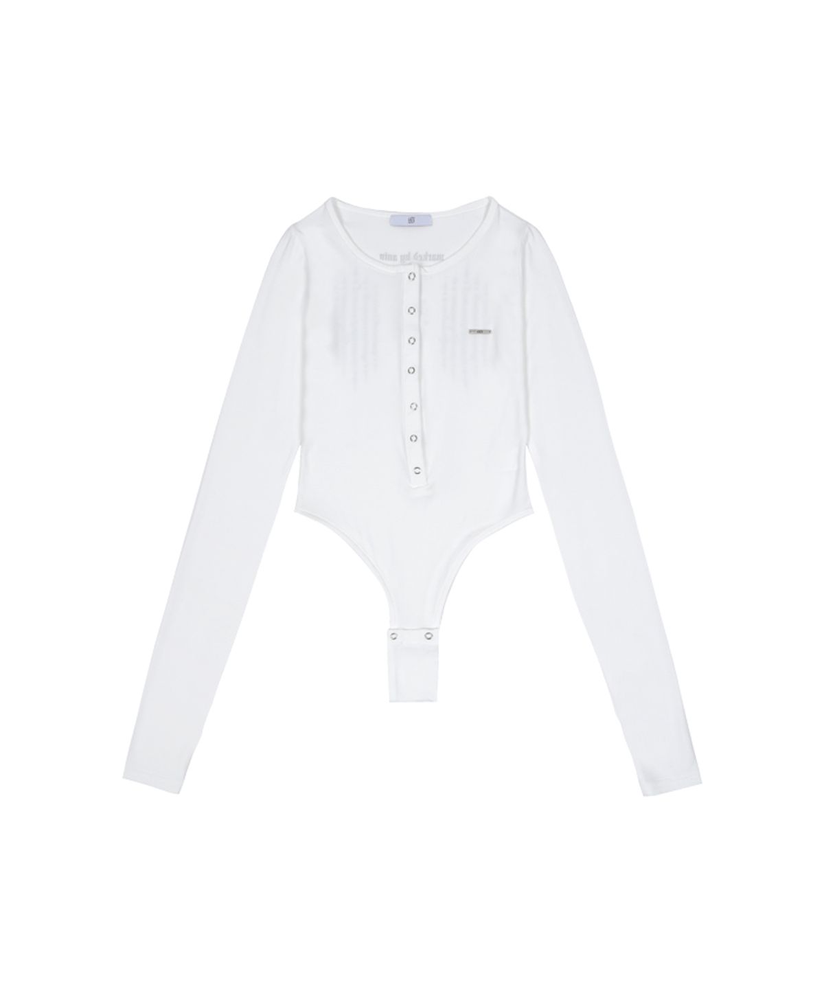 어니브(ANIV) BUTTON BODY SUIT WHITE