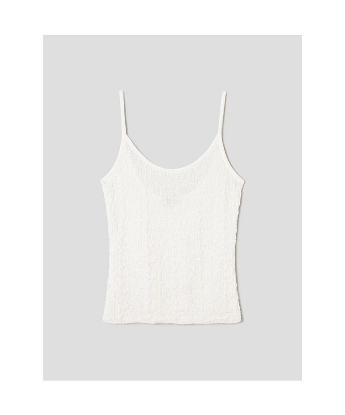 앙개(ANGGAE) Textured Camisole  White