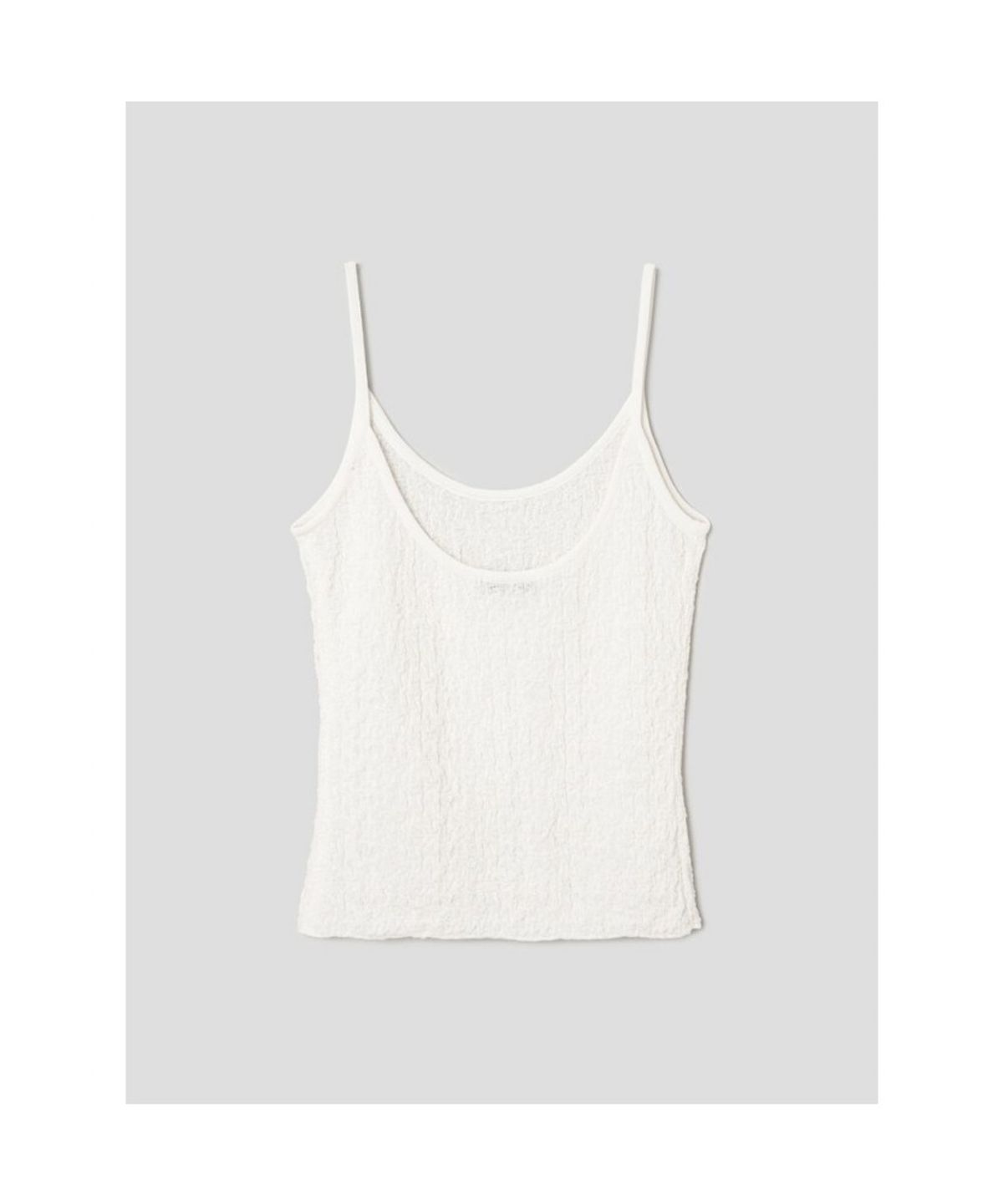앙개(ANGGAE) Textured Camisole  White