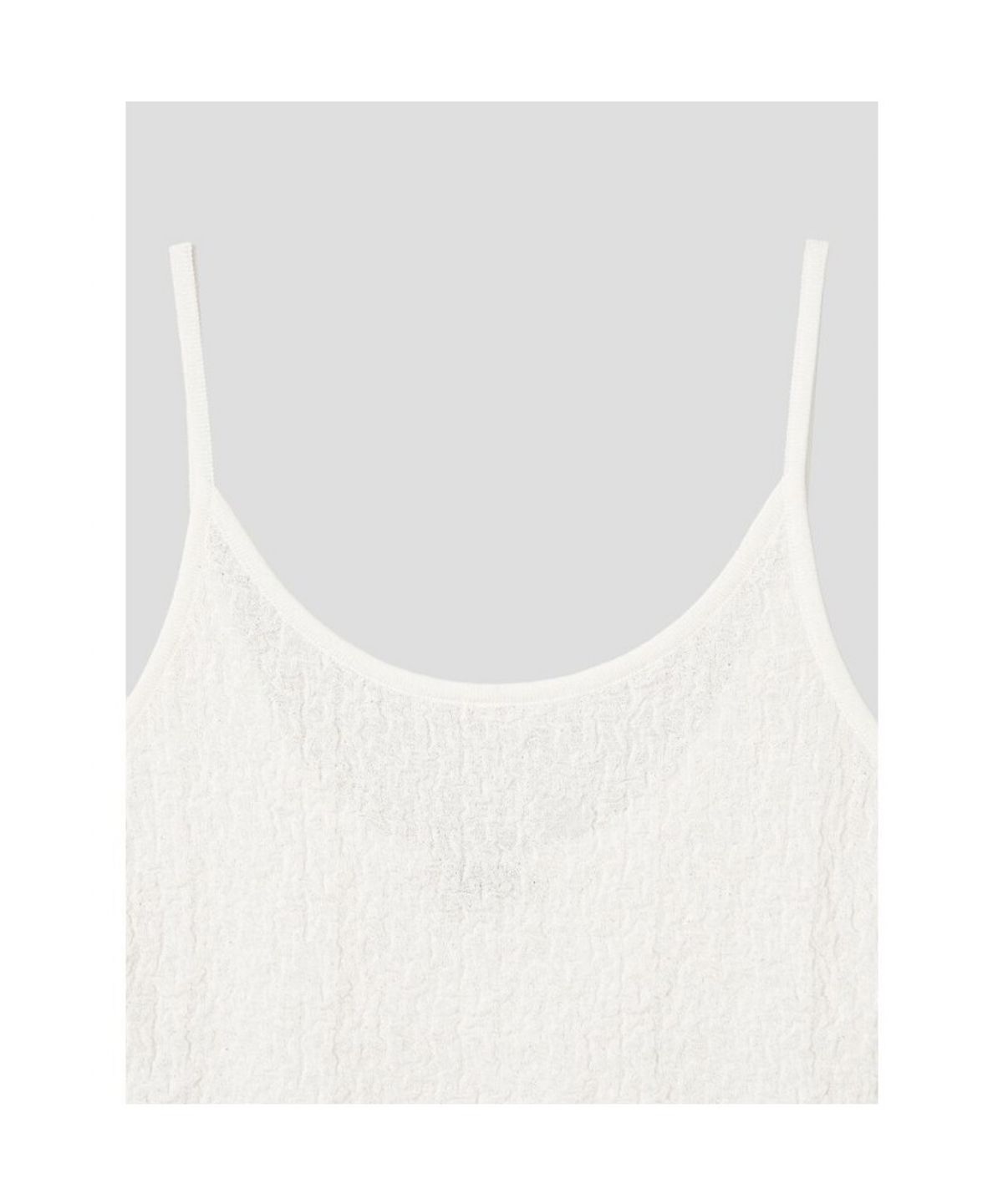 앙개(ANGGAE) Textured Camisole  White
