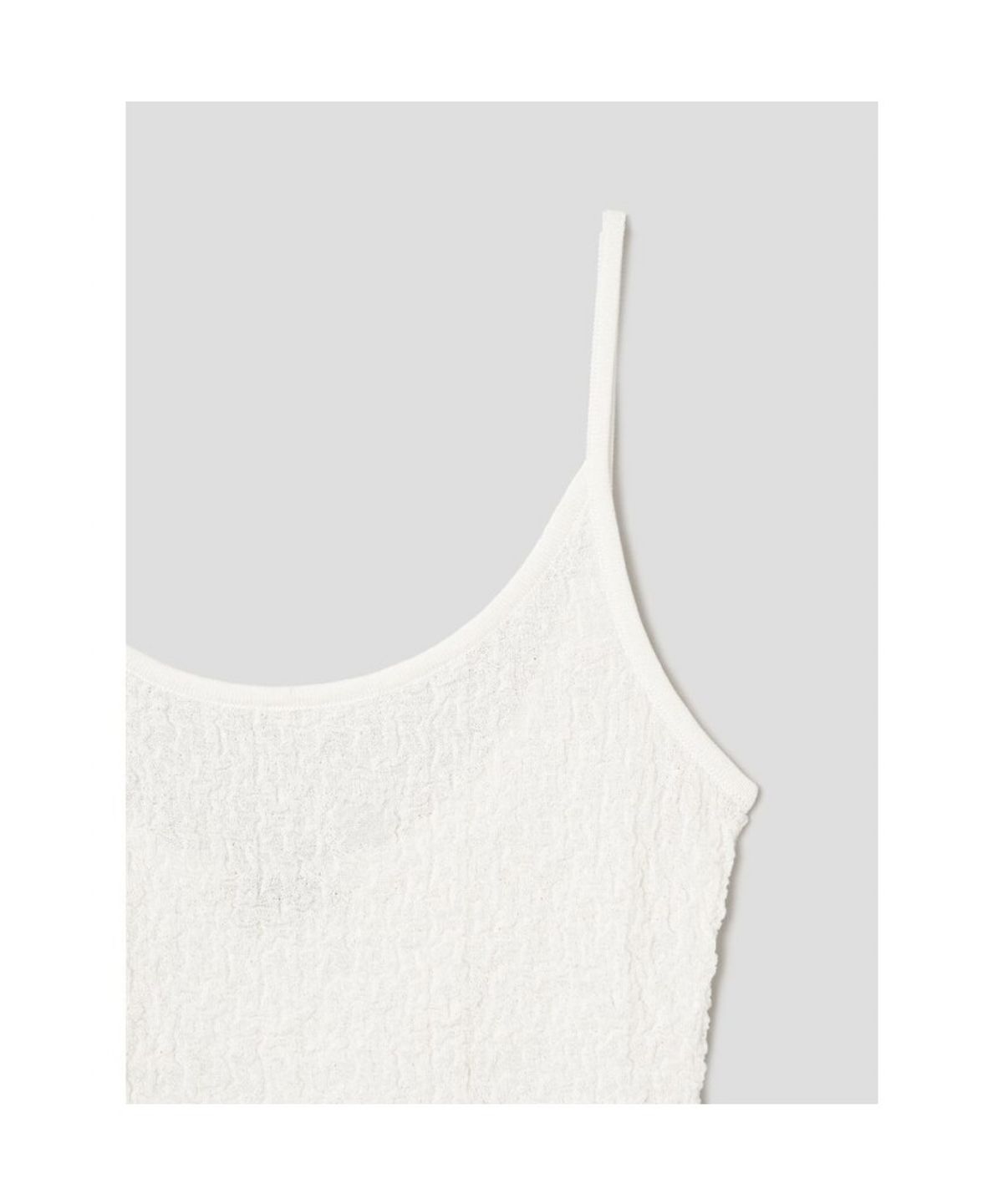 앙개(ANGGAE) Textured Camisole  White