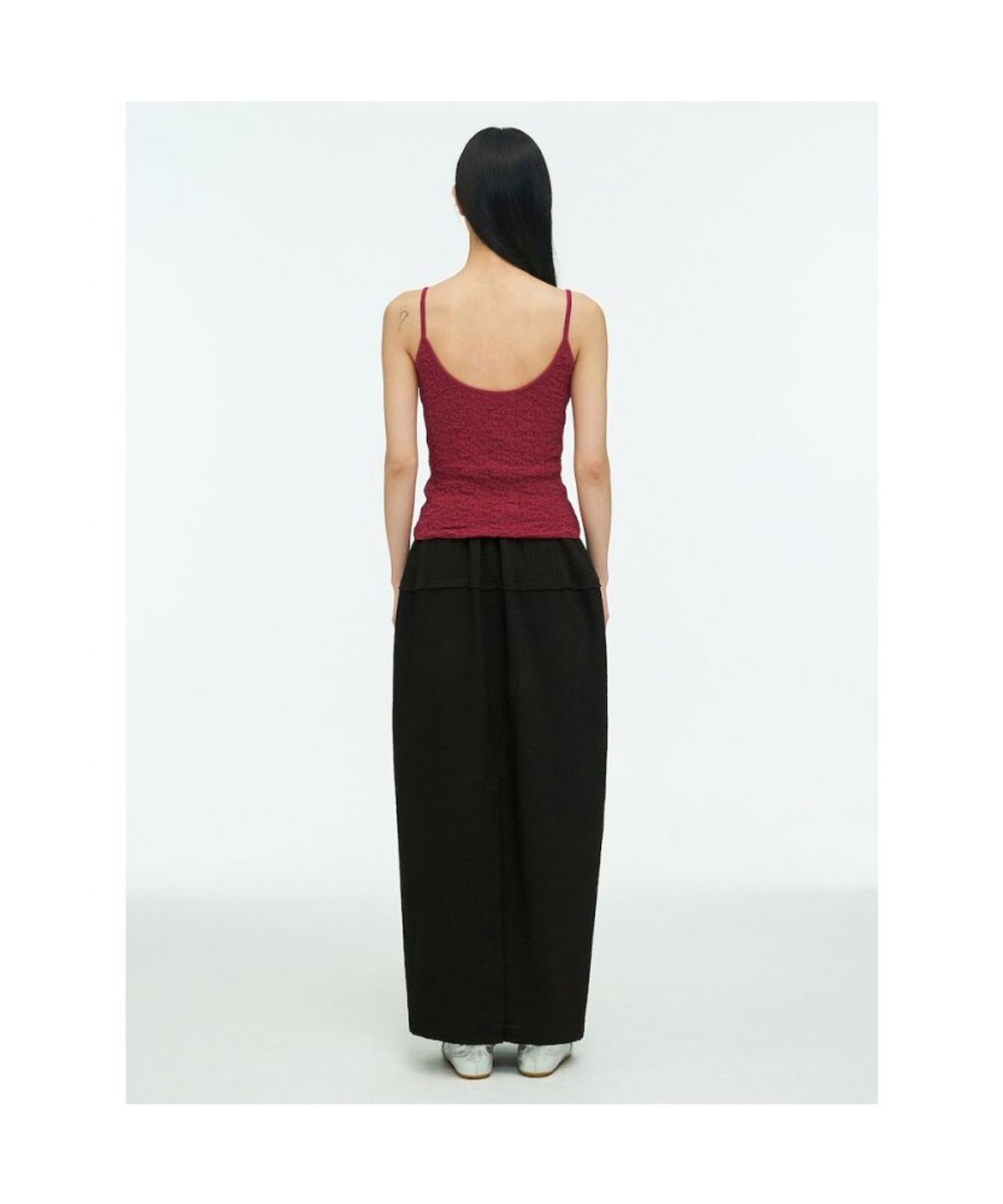 앙개(ANGGAE) Textured Camisole  Red