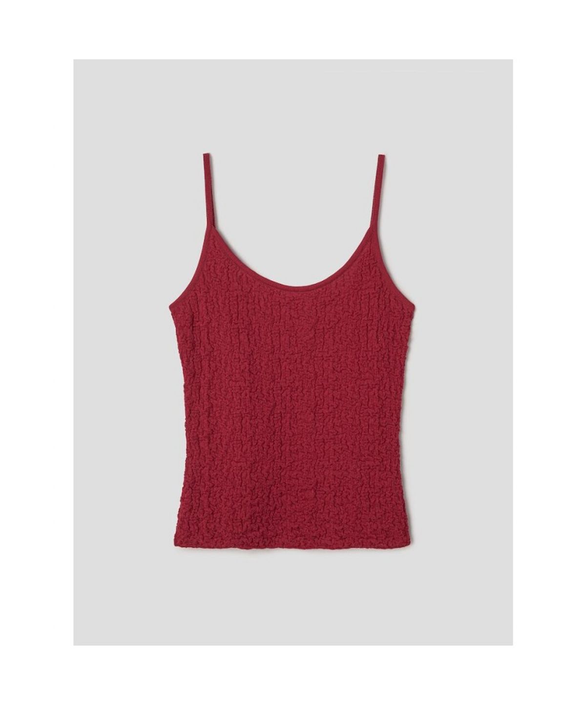 앙개(ANGGAE) Textured Camisole  Red
