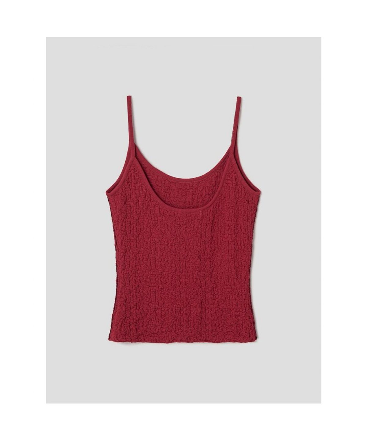 앙개(ANGGAE) Textured Camisole  Red