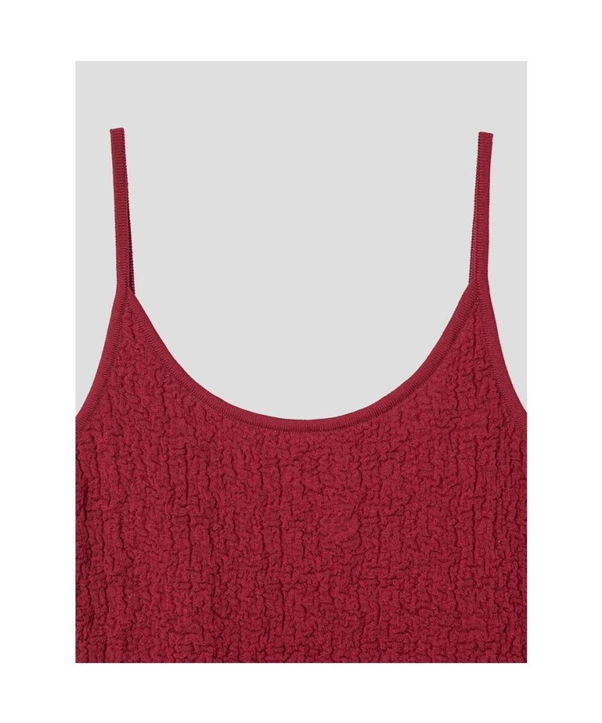 앙개(ANGGAE) Textured Camisole  Red