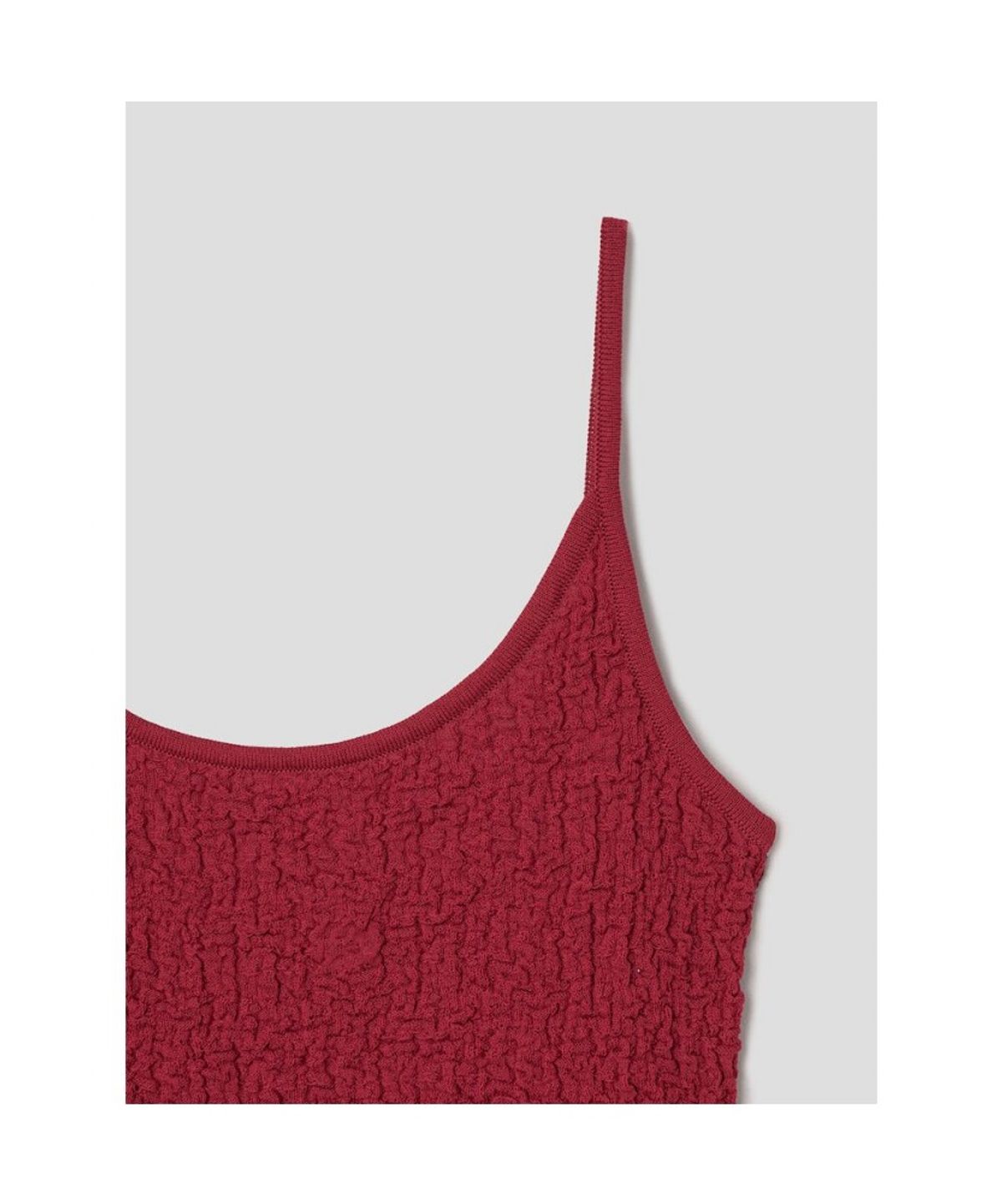 앙개(ANGGAE) Textured Camisole  Red