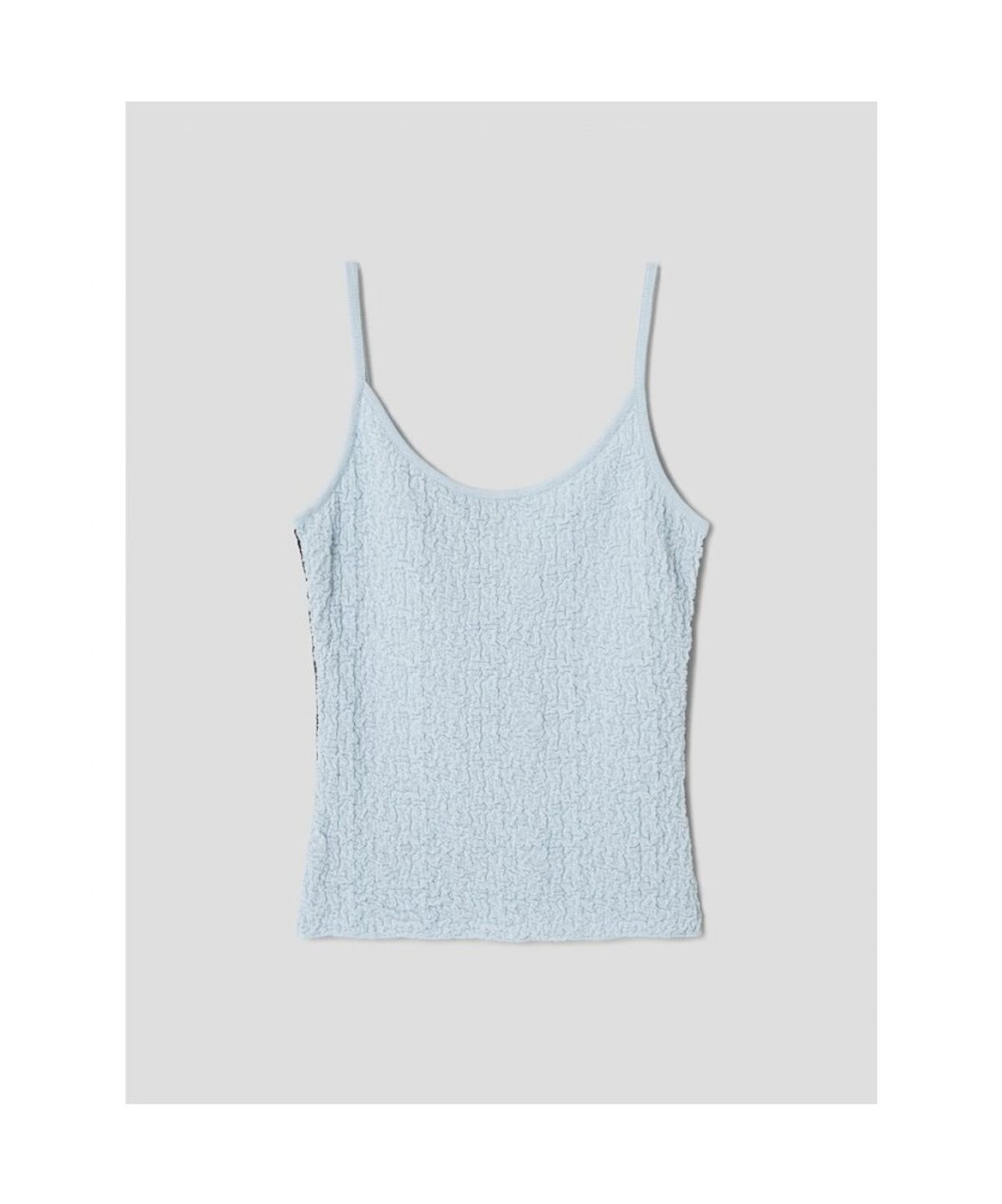 앙개(ANGGAE) Textured Camisole  Blue