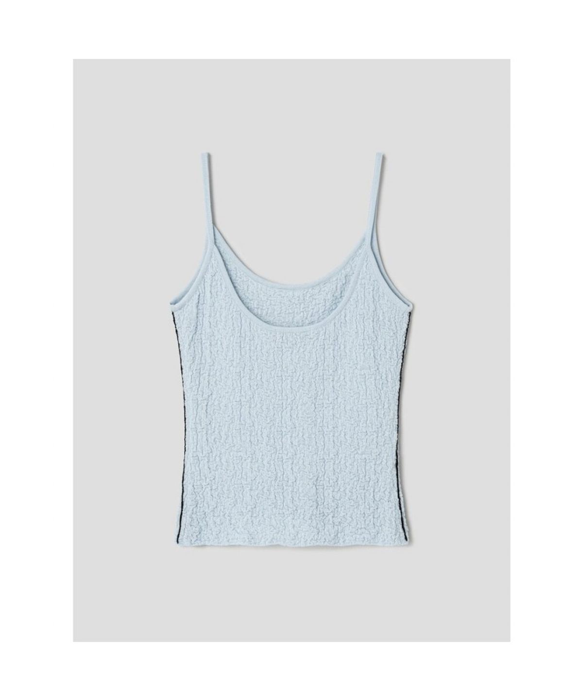 앙개(ANGGAE) Textured Camisole  Blue