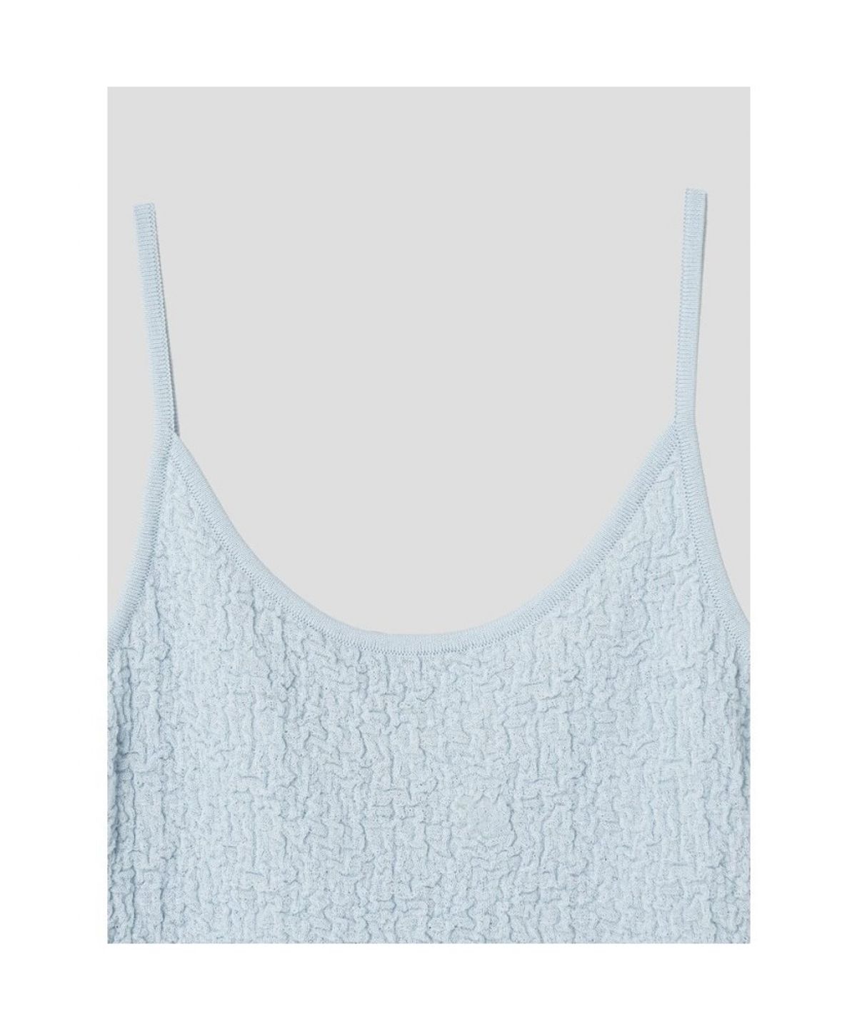 앙개(ANGGAE) Textured Camisole  Blue