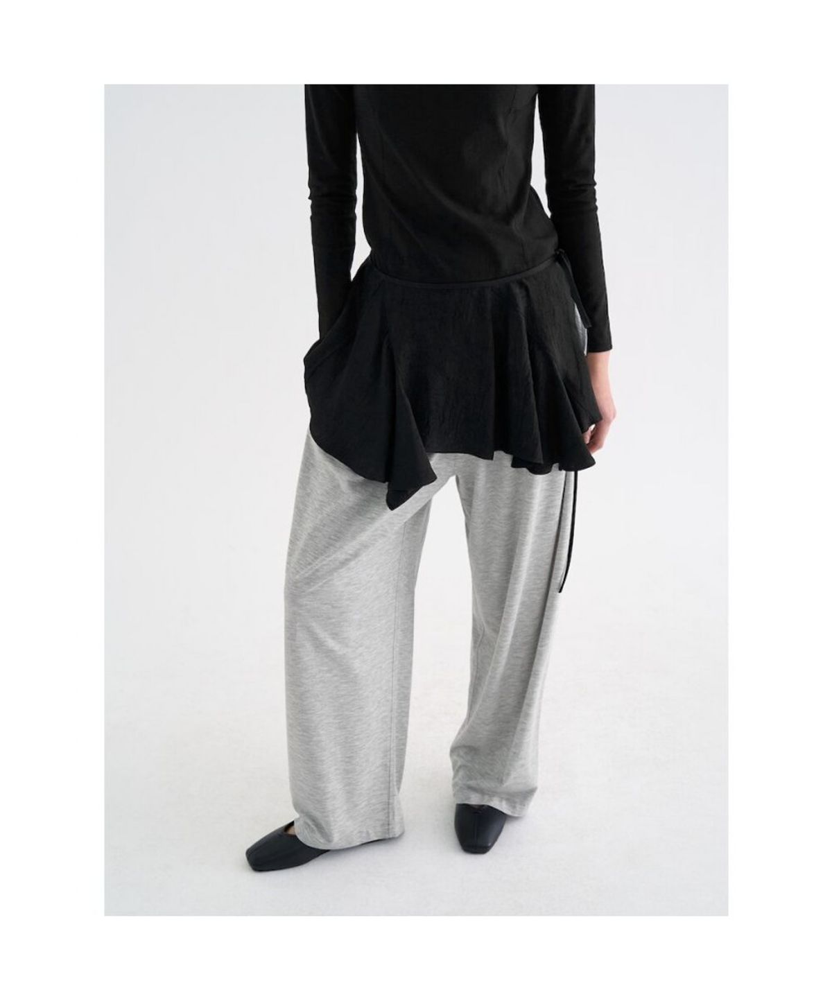 앙개(ANGGAE) Satin Chou Chou  Black