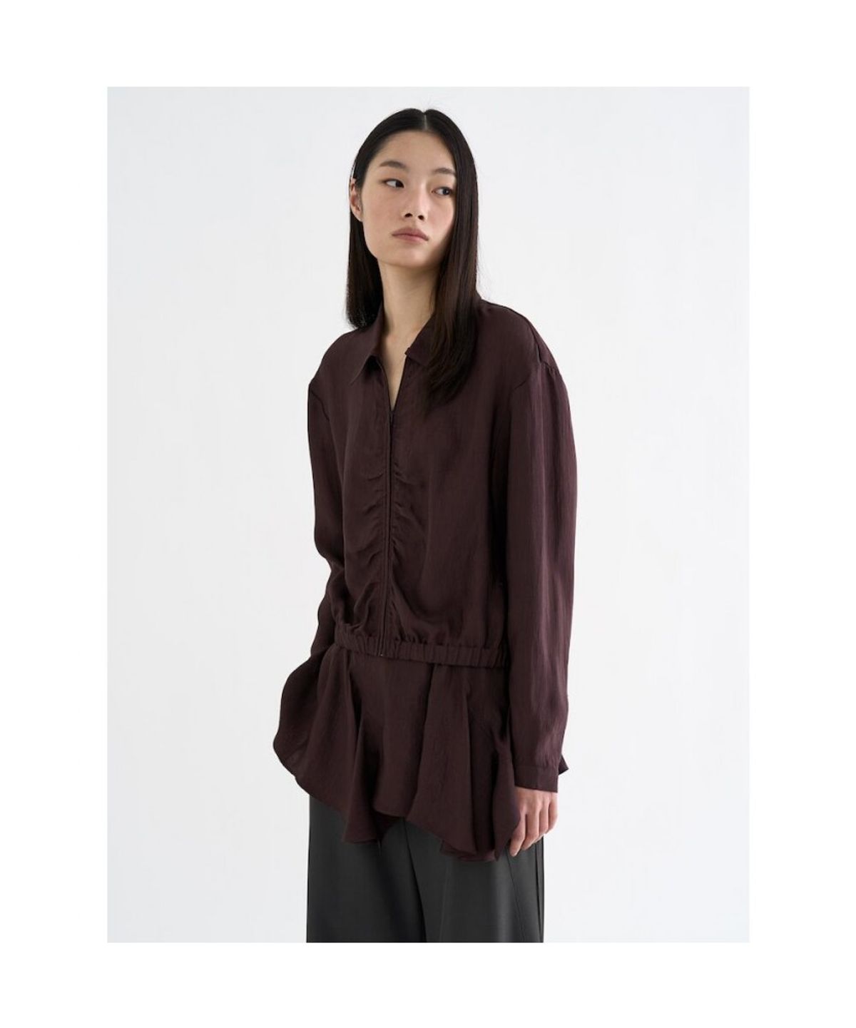 앙개(ANGGAE) Satin Chou Chou  Brown