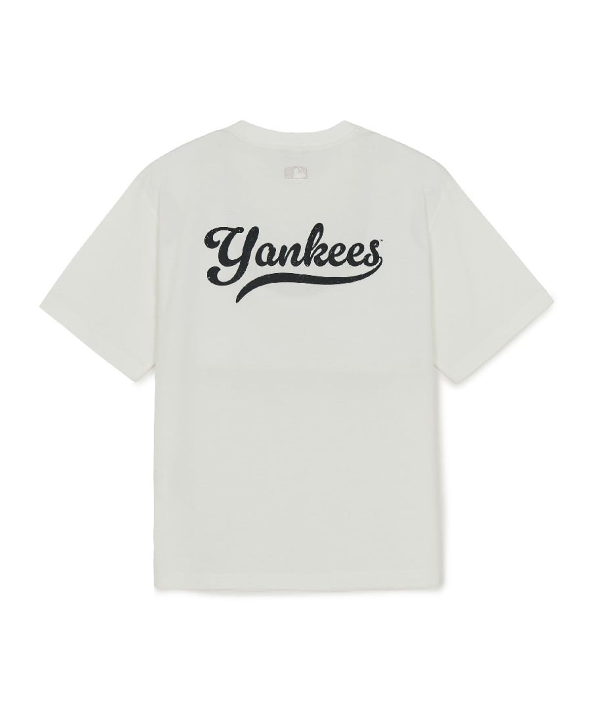 엠엘비(MLB) 스포티브 컬시브 등판 레터 반팔 티셔츠 NY (Ivory)