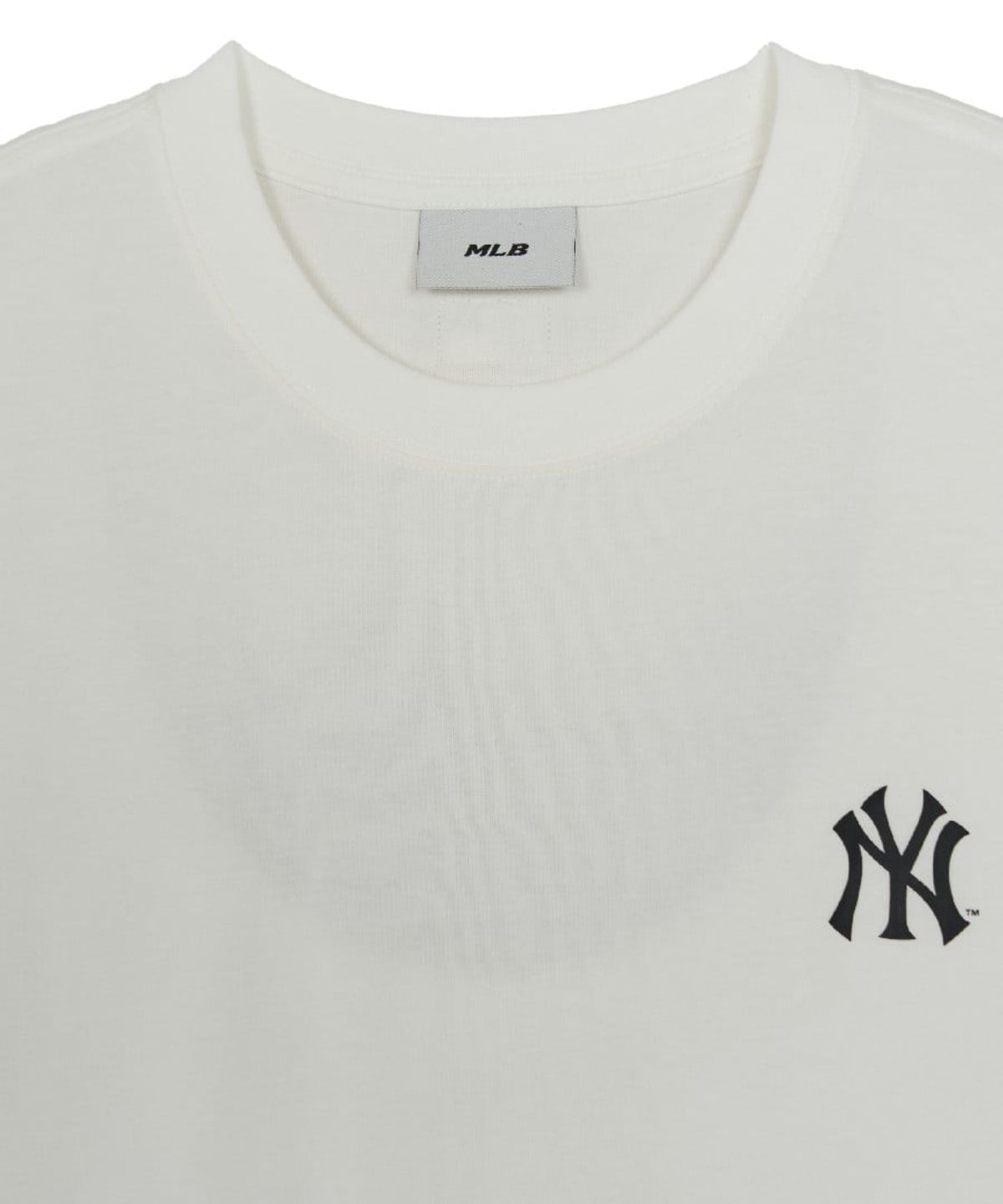 엠엘비(MLB) 스포티브 컬시브 등판 레터 반팔 티셔츠 NY (Ivory)