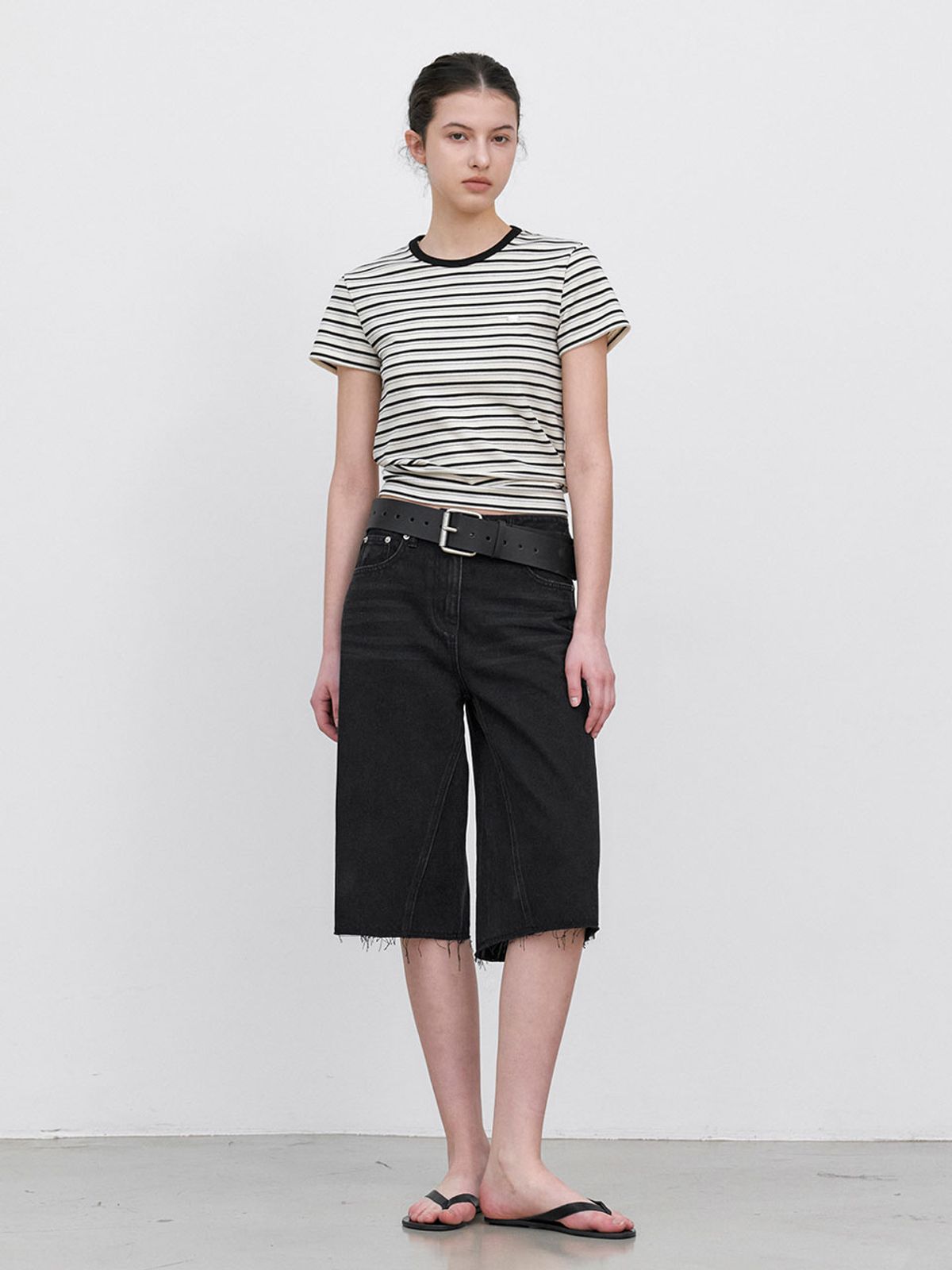 아틀리에 나인(ATELIER NAIN) BERMUDA DENIM PANTS (PT-5770)