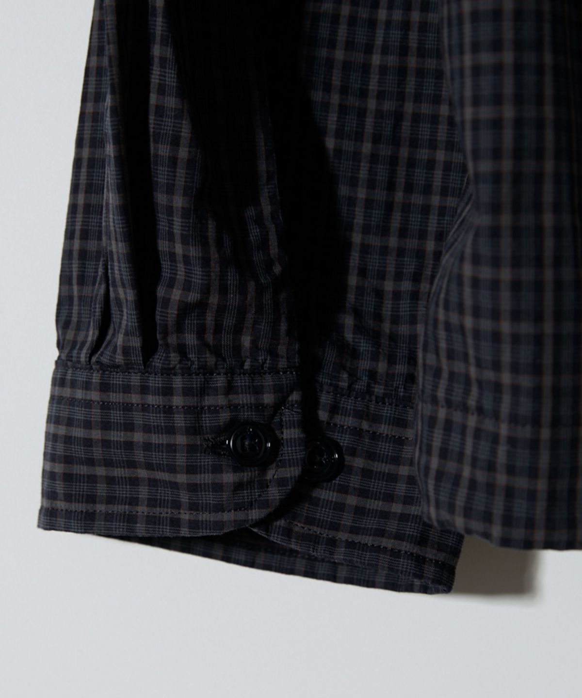 홀리선(HORLISUN) Ripple Typewriter Shirt Jacket Charcoal