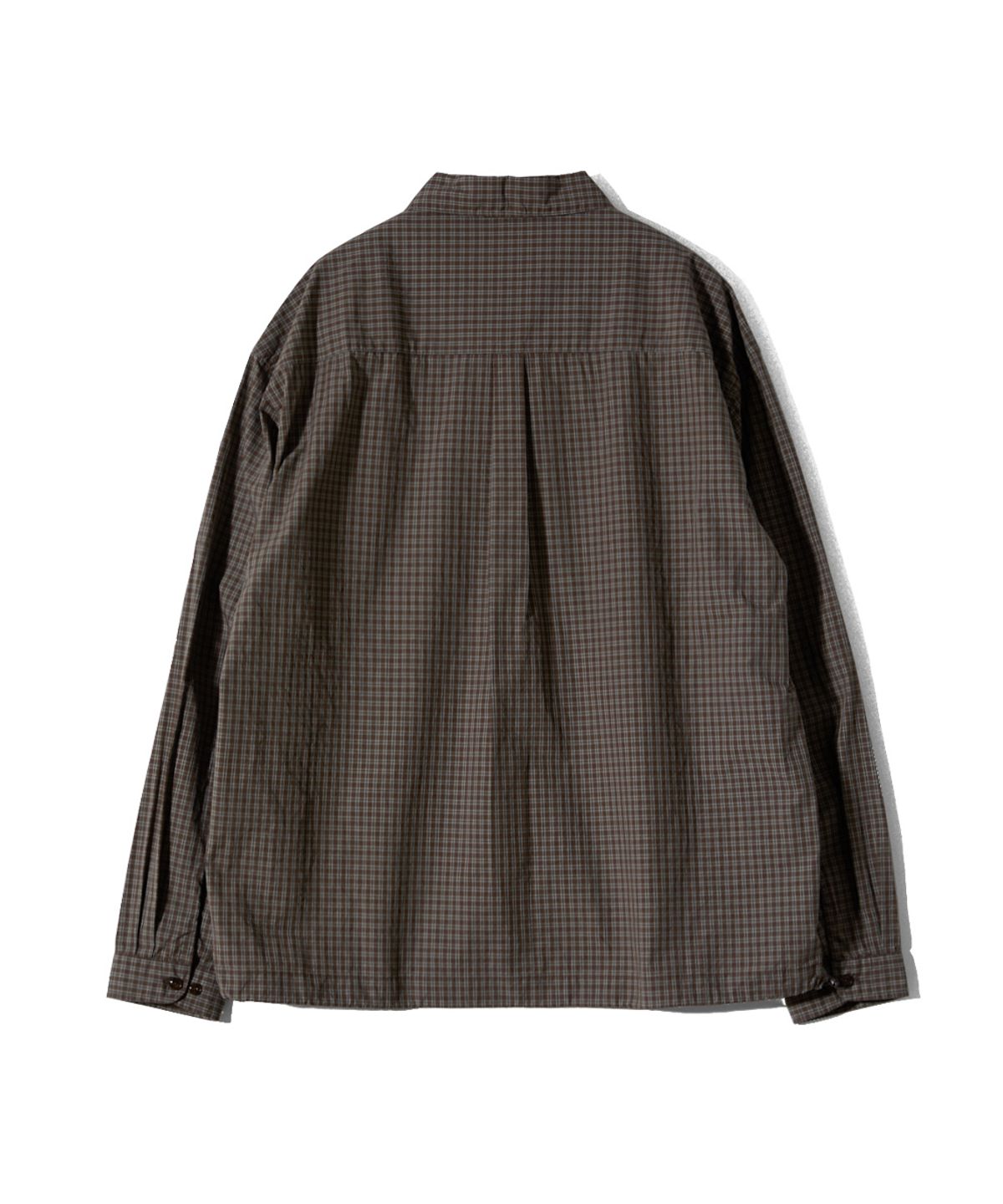 홀리선(HORLISUN) Ripple Typewriter Shirt Jacket Brown