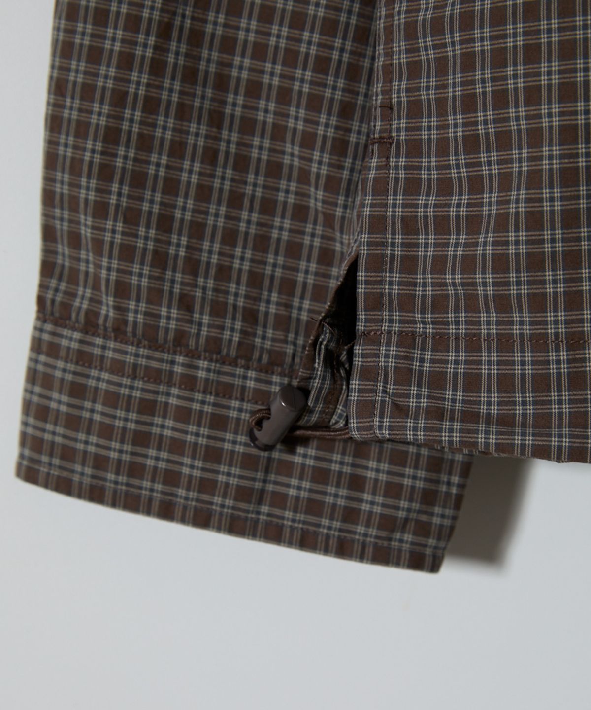 홀리선(HORLISUN) Ripple Typewriter Shirt Jacket Brown