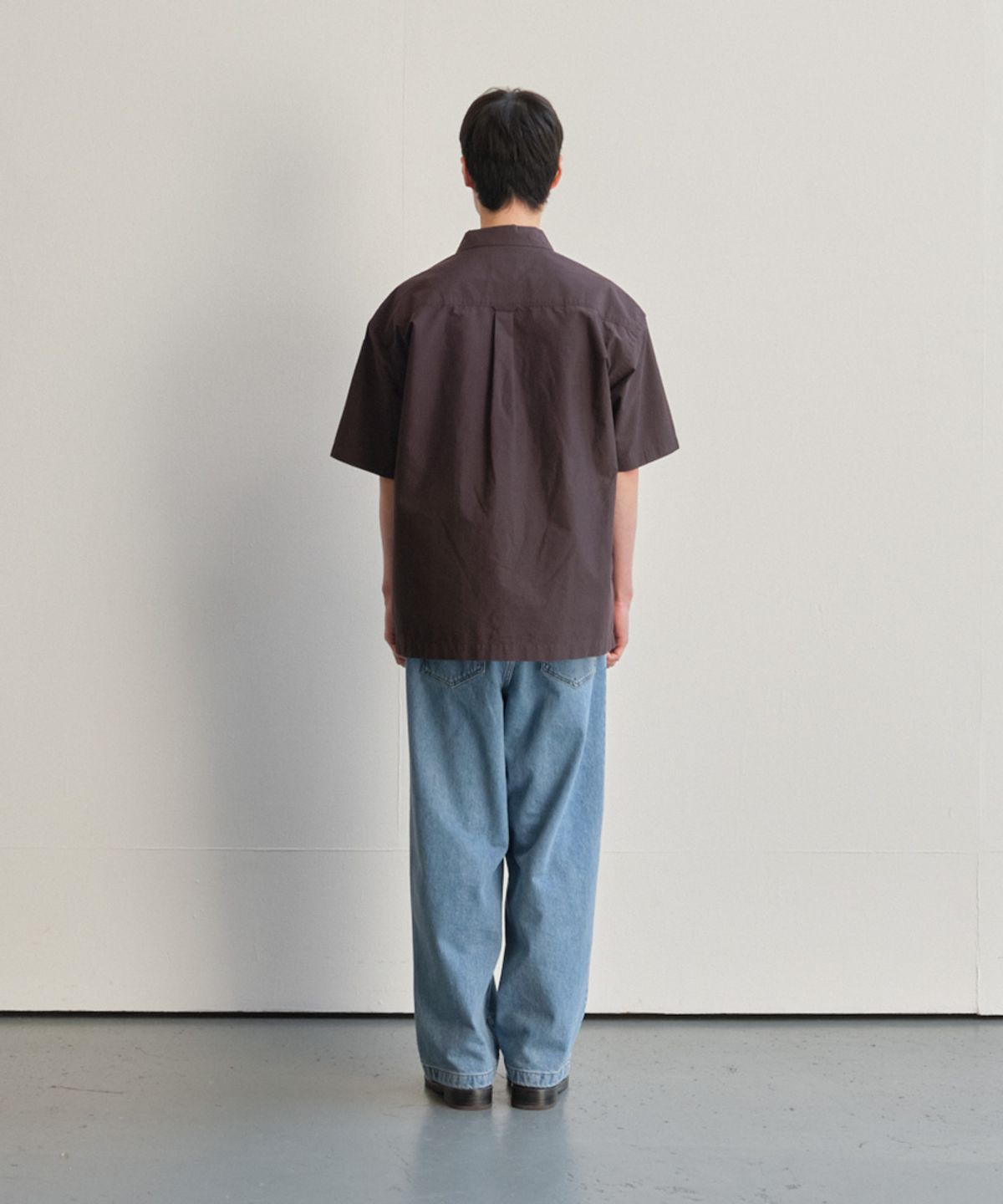 홀리선(HORLISUN) Joshua Small Check Shirt Jacket Brown