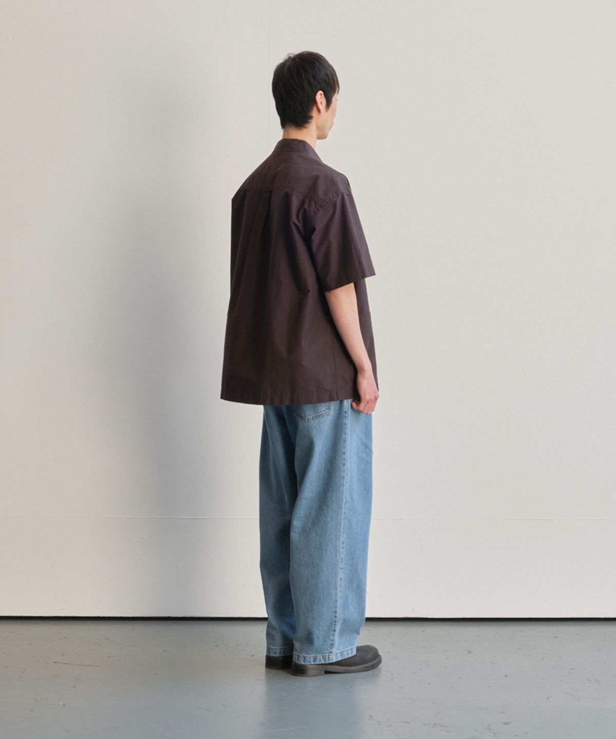 홀리선(HORLISUN) Joshua Small Check Shirt Jacket Brown