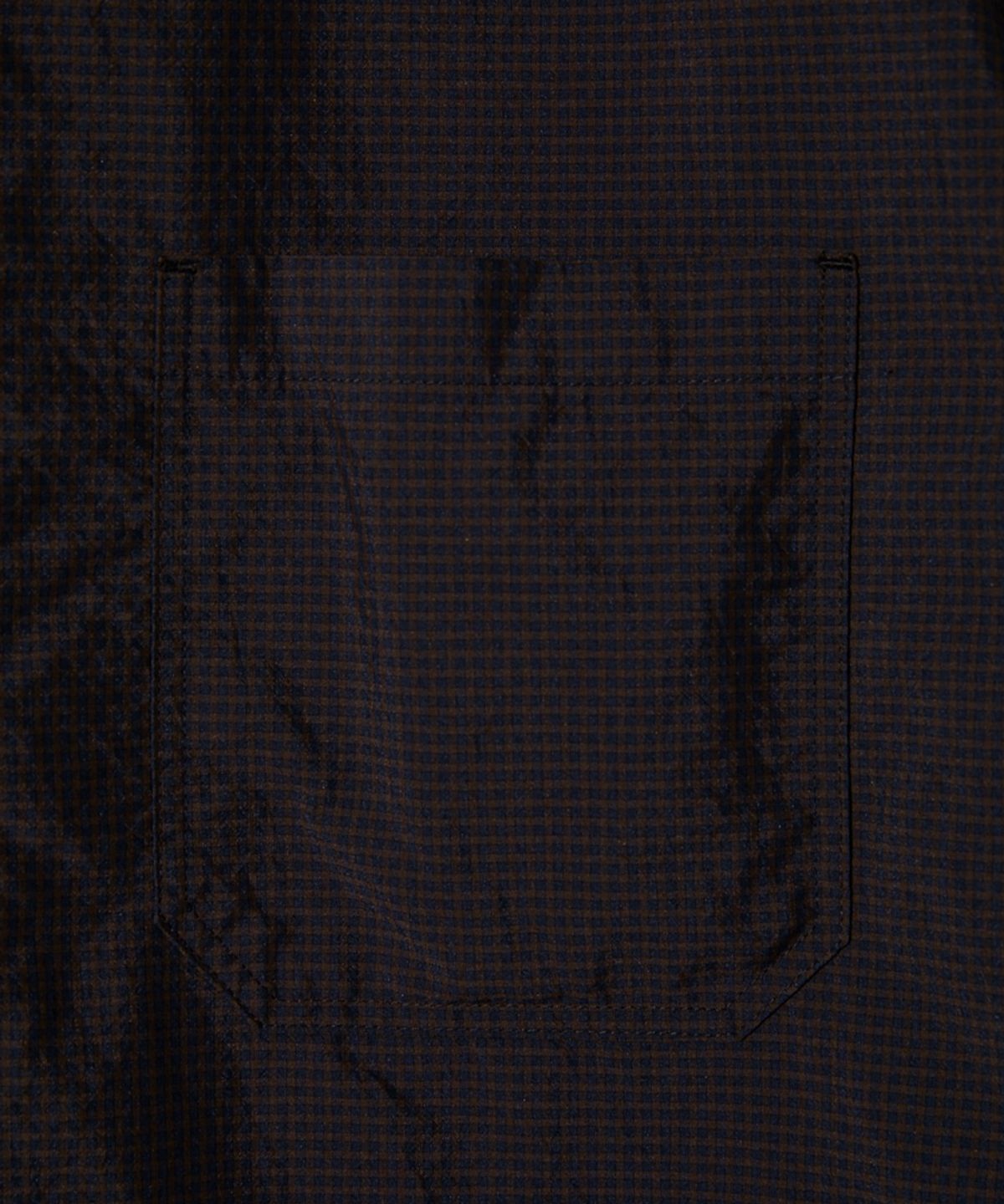 홀리선(HORLISUN) Joshua Small Check Shirt Jacket Brown