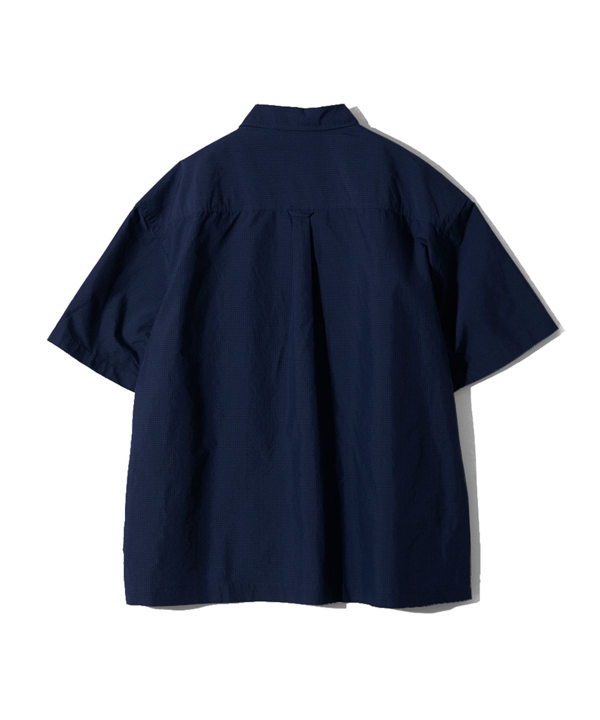 홀리선(HORLISUN) Joshua Small Check Shirt Jacket Navy