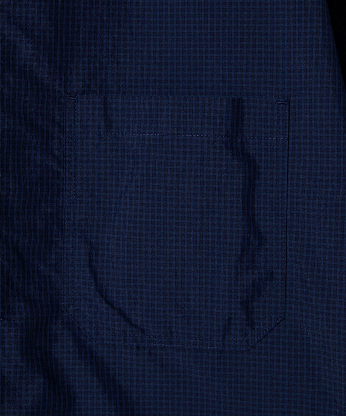 홀리선(HORLISUN) Joshua Small Check Shirt Jacket Navy