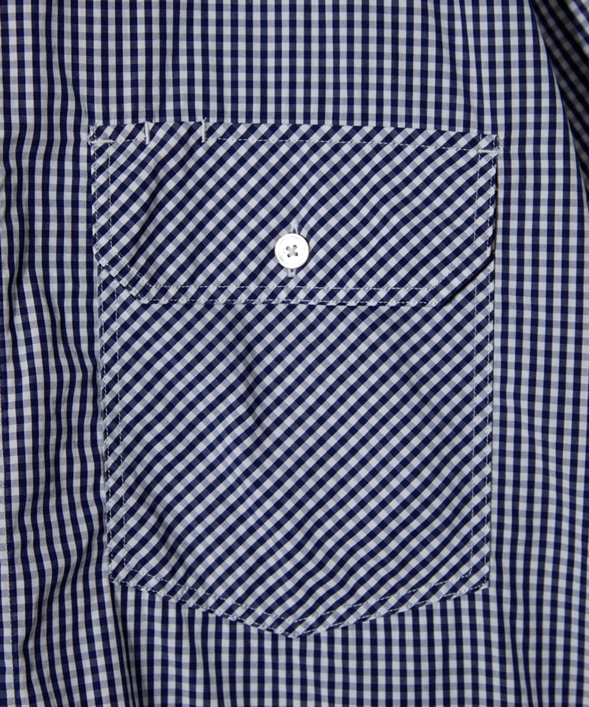 홀리선(HORLISUN) Ophir Gingham Check Shirt Navy
