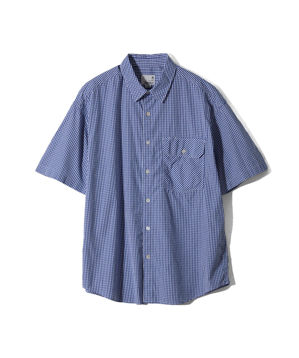 홀리선(HORLISUN) Ophir Gingham Check Shirt Blue