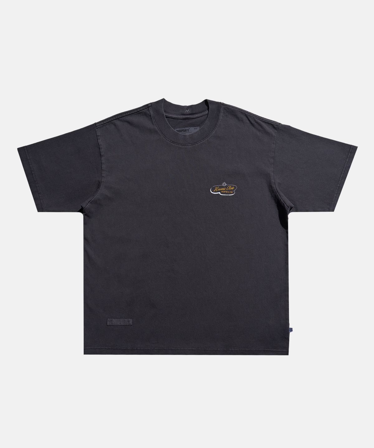 미드업데이트(MIDUPDATE) Hawaii club print T shirts Charcoal Gray