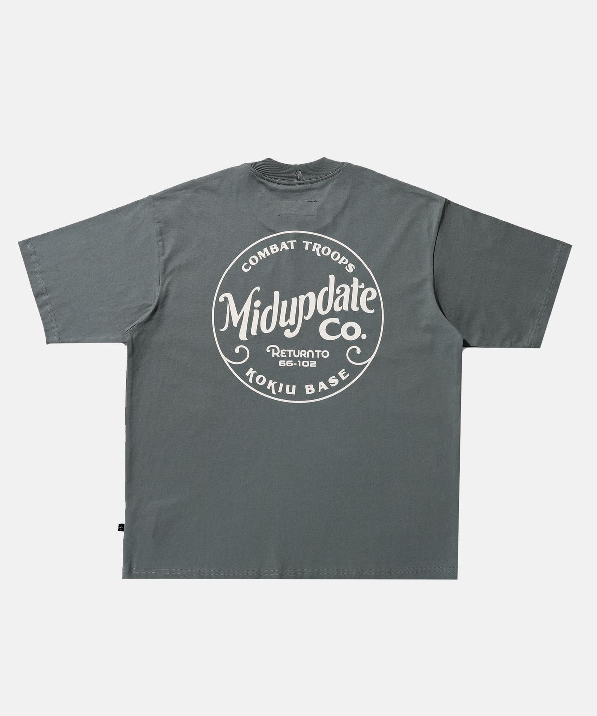 미드업데이트(MIDUPDATE) Mud simple logo T shirts Olive green