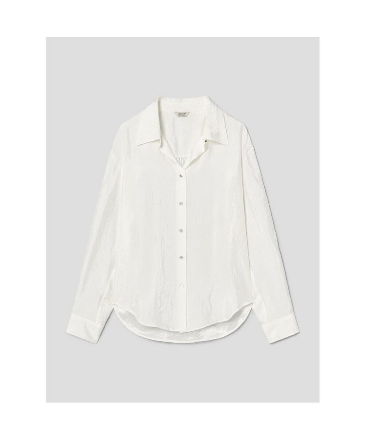 앙개(ANGGAE) Satin Shirts  White