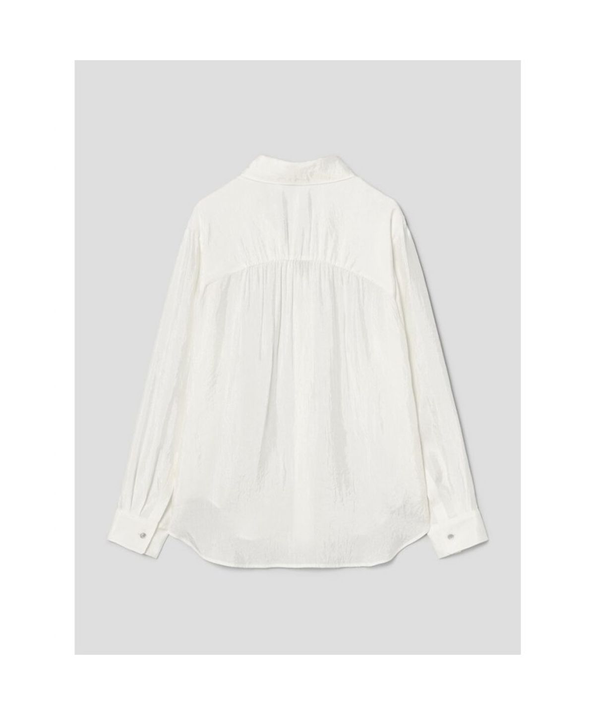 앙개(ANGGAE) Satin Shirts  White