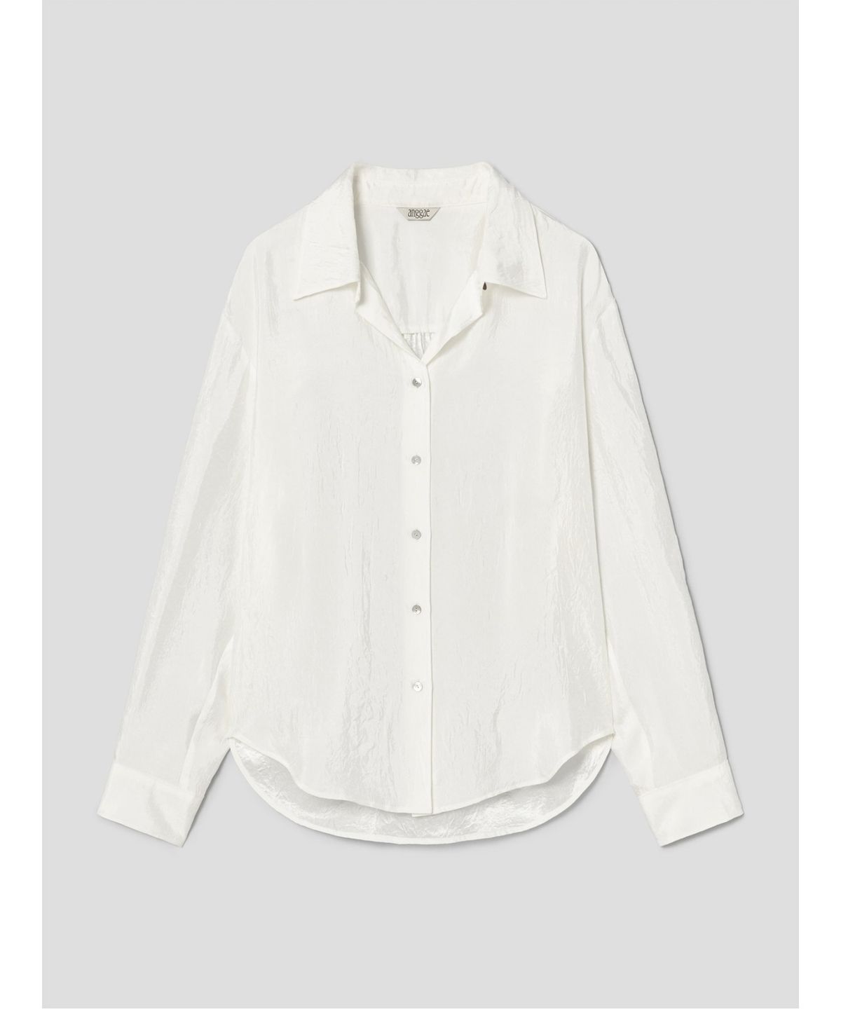 앙개(ANGGAE) Satin Shirts  White