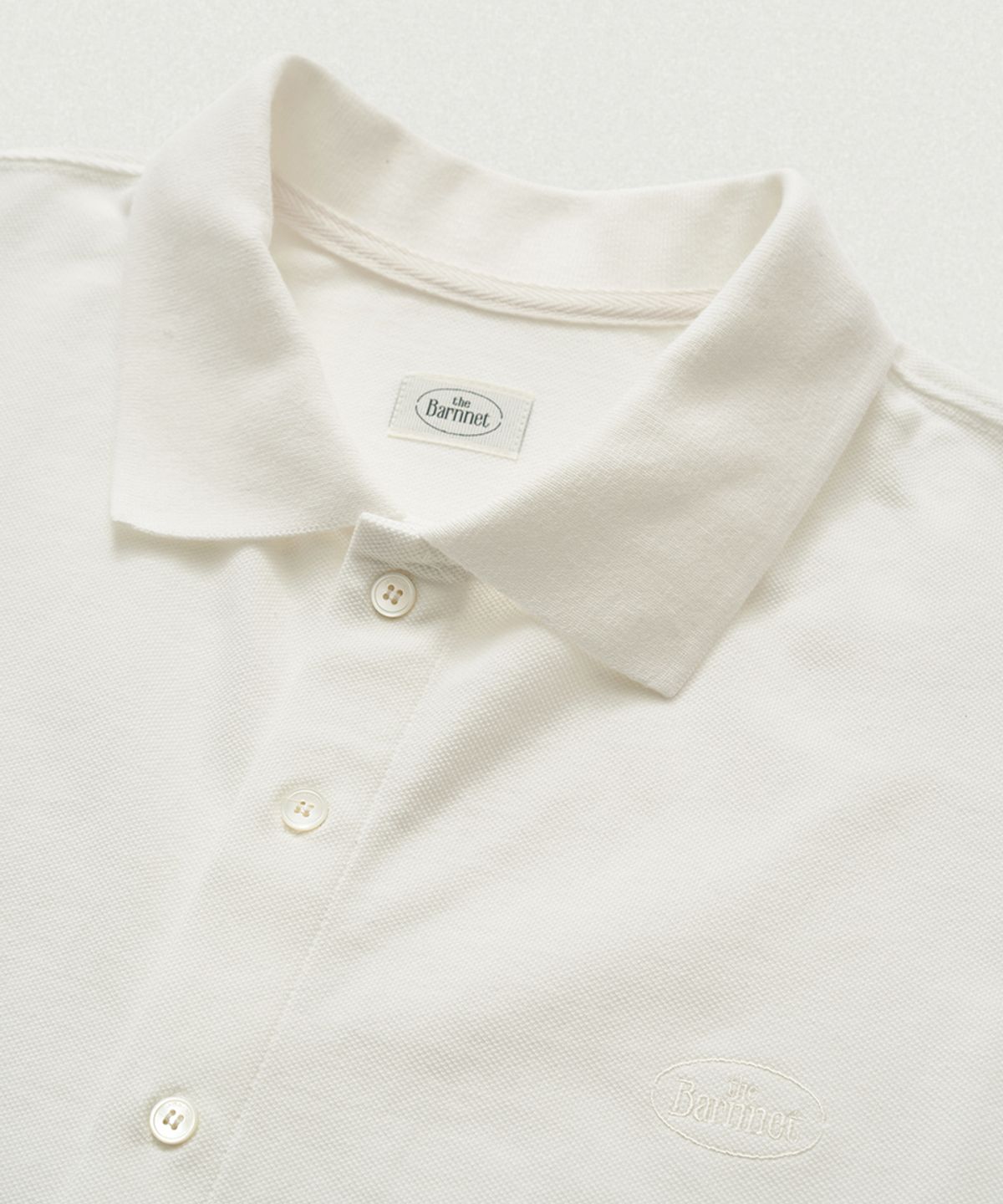 더바넷(THEBARNNET) Renor Pique Shirt Cardigan_Ivory